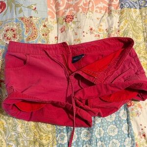 Vintage y2k low rise pink cargo shorts